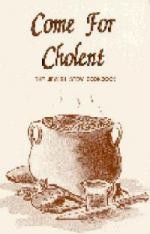 Come for Cholent (Kay Pomerantz)